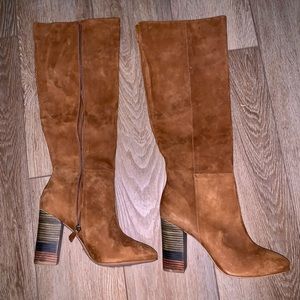 Vicenza Anthropologie Brown Suede Boots